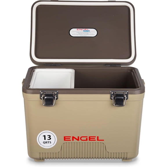 13 Qt Leak-Proof Airtight Hard Shell Drybox Cooler Lunchbox