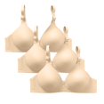 thumbnail image 1 of ManxiVoo Non Underwire Support Bra 3 Piece Set Plus Size Minimizer Anti Sag Comfort Fit for Daily Use M Size Blue, 1 of 6