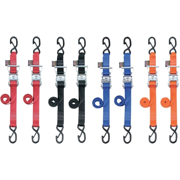 Orange 1 1/2 in. Ratchet w/Safety Latch Hooks