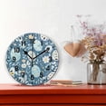 thumbnail image 2 of Yayeee 10" Wall Clock Battery Operated Quartz Round Silent Non-Ticking Home Decor, Easter Eggs, 2 of 6