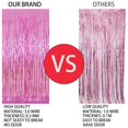 thumbnail image 3 of Juego de 4 cortinas de aluminio Backdrop Keyali, 100 x 253 cm, color rosa, 3 of 7