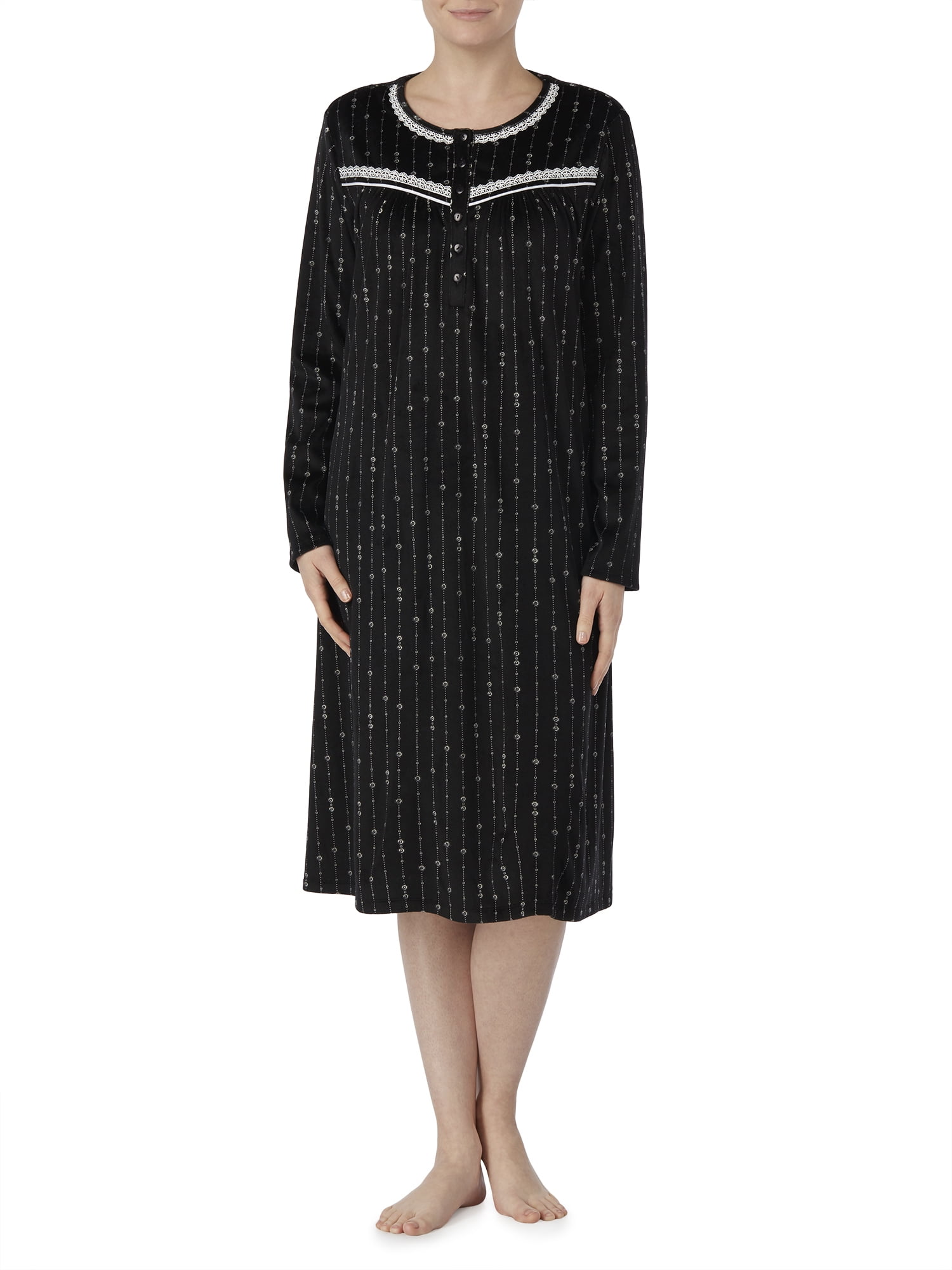 secret treasures long sleeve nightgown