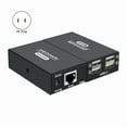 thumbnail image 4 of 120M 4 Ports USB Extender over Ethernet RJ45 Cat6 Cable Hub Adapter Converter for Keyboard Mouse Printer Scanner US PLUG, 4 of 8