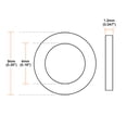 thumbnail image 2 of Unique Bargains Rubber Flat Washers, 4mm Inner Diameter 9mm OD 1.2mm Thick 20pcs, 2 of 4