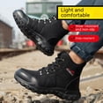 thumbnail image 3 of DianSen Mens Steel Toe Tactical Boots Non-Slip Anti-Smash Work Boots AntiSmash Mid-Calf Safety Shoes, 3 of 16