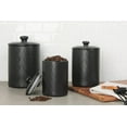 thumbnail image 2 of 10 Strawberry Street Marquis 3 Piece Canister Set, Matte Black, 2 of 3