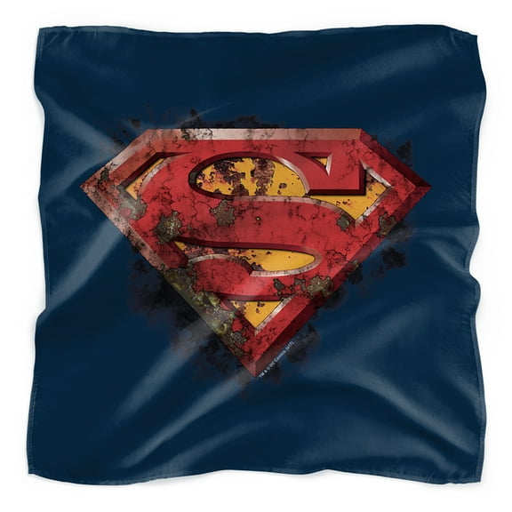 Superman Rusted Shield Bandana (21 in x 21 in)