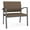 Castillo Brown, variant on Newport Reception Waiting 18.5" Bariatric Chair / Charcoal Steel / Black