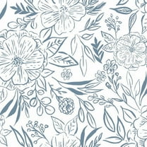 Beth Schneider Floral Sketch Peel & Stick Wallpaper