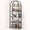 Black& Brown, variant on Goldensoil  5 Tier Bookcase, Arched Display Metal Frame, Modern Storage Rack Shelf, Black & Gray