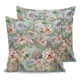 thumbnail image 7 of Outdoor Throw Pillow Cover Retro Classical Blossoming Floral Waterproof Cushion Covers 2 Pack Watercolor Garden Art Flower Pillow Cases Home Decoration for Patio Garden Couch Sofa, 7 of 7