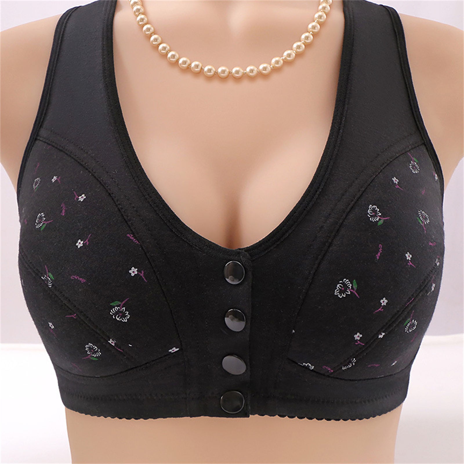 Push Up Bras For Women Comfortable Daisy Bra For Seniors 2023 New Comfortable Front Closure 0206