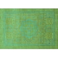 thumbnail image 1 of Ahgly Company Indoor Rectangle Abstract Turquoise Blue Modern Area Rugs, 7' x 10', 1 of 4
