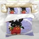 thumbnail image 5 of Bing Bunny Conjunto de sábanas temático, trío de piezas, cómodo y amigable con la piel, diseño único, regalo de decoración para el hogar para familiares, amigos y fans,135cm *200cm, 5 of 6