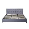 thumbnail image 1 of Base Cabecera Ilios Innova Para Cama King Size Madera Tapizada en Lino Gris, 1 of 5