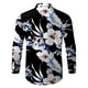 thumbnail image 4 of Camisas Para Hombre Talla Extra Camisas estampadas informales de manga larga para otoño e invierno para hombre, blusas superiores a la (White, S), 4 of 5