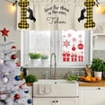 thumbnail image 6 of 2 Pack Valances for Windows, Yellow Black Buffalo Checkered Window Valances for Living Room/Bedroom/Bathroom, Bones Cute Dogs Pets Light Filtering Kitchen Curtain Valance 42"W x12" L, 6 of 9