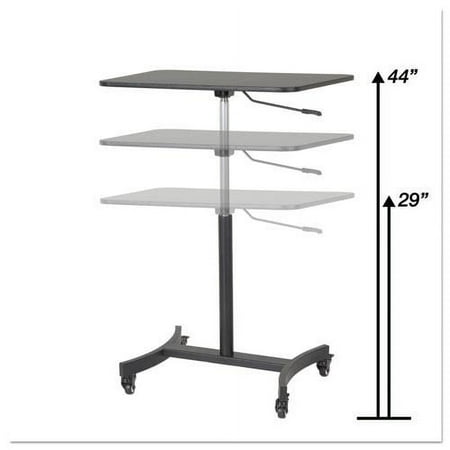 Victor - High Rise Rectangle Polyvinyl Chloride (PVC) Table Desk - Black