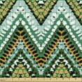 thumbnail image 2 of Ambesonne Ethnic Fabric by the Yard Upholstery, Boho Zigzag Lines, 1 Yard, Multicolor, 2 of 5