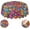 Black16, variant on Brick Road Gold Yellow Waterproof Picnic Patio Party Round Table Cloth Cover Decorations Fabric 60 Inch Circular Tablecloth for 20-47 Inch Home Dining Room Kitchen Decor