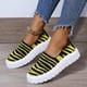 thumbnail image 5 of Calzado a rayas de suela gruesa informal y cómodo para mujer, zapatos individuales transpirables Wmkox8yii  FOPL2444, 5 of 9