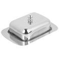 thumbnail image 2 of Dekaim Butter Dish, Stainless Steel Butter Cheese Dish Tray Box Food Storage Dessert Container Keeper with Lid, 2 of 8
