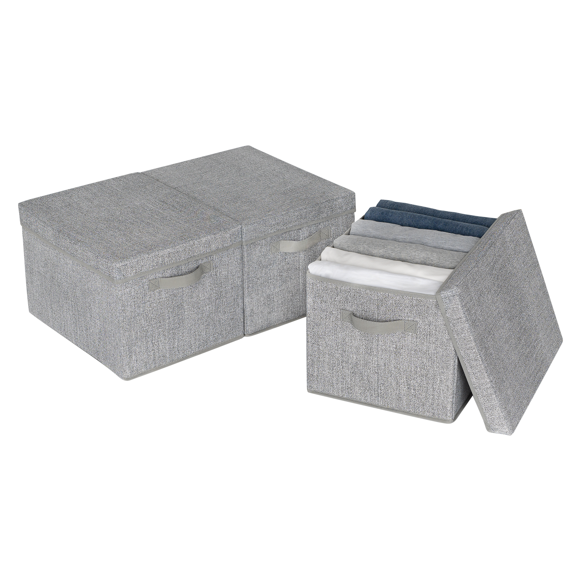 Household Essentials Tall Collapsible Storage Bin with Foldable and Durable  Frame and Folding Lid, Grey - On Sale - Bed Bath & Beyond - 33285859
