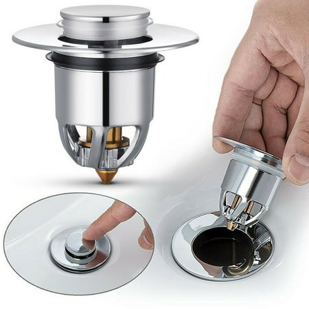 

Sink Strainer Plug Stopper Bath Wash Basin Copper CoreBounce Pop-Up Drain Filter