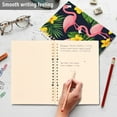 thumbnail image 4 of FORMRS 1-Subject Spiral Notebook 8" x 5" College Ruled 60 Refillable Sheet A5 Hard Cover, Flamingo Pattern, 4 of 7