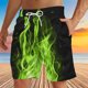 thumbnail image 3 of Pantalones Cortos Deportivos para Hombre, Pantalones Cortos de Playa con Cordón Impreso para el Día de la Independencia con Bolsillo Hechos de 95% Poliéster 5% Spandex, Pantalones Cortos Deportivos Pa, 3 of 4