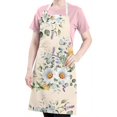 thumbnail image 5 of Pioneer Flower Floral Print Pattern Apron-Garden Aprons for Women with Pockets-Cotton Linen Waterproof Kitchen Cooking Gardening Aprons Adjustable for Kitchen,Cooking,BBQ and Salon 33x27 Inch, 5 of 7