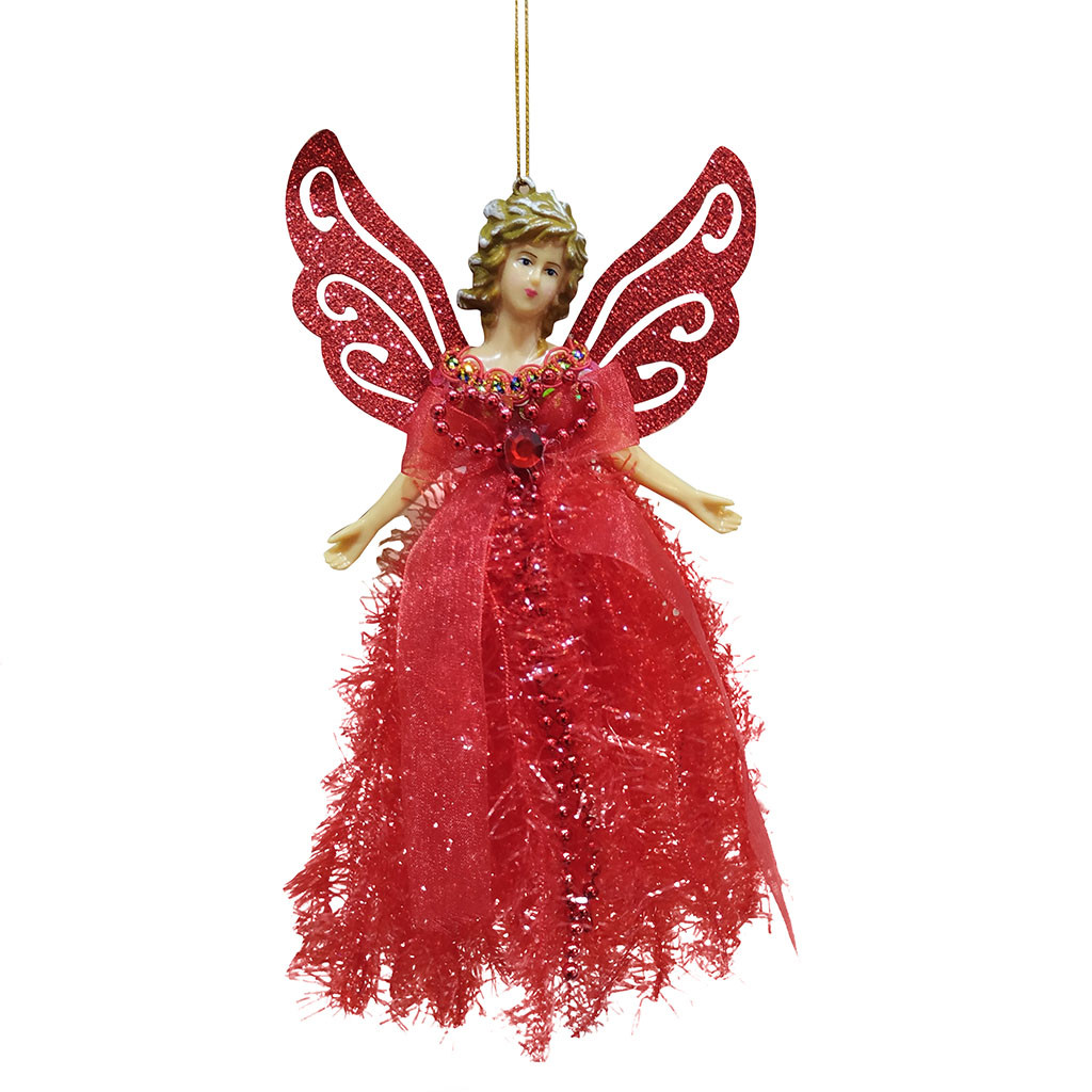 Red hanging angel