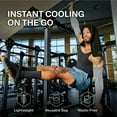 thumbnail image 2 of Cold Factor Instant Cooling Hoodie - Black, One Size – Lightweight, UPF 50+ Sun Protection, Sweat-Wicking for Running, Hiking & Outdoor Sports, 2 of 8