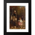thumbnail image 2 of John George Brown 14x18 Black Modern Framed Museum Art Print Titled - At the Well (1864), 2 of 5