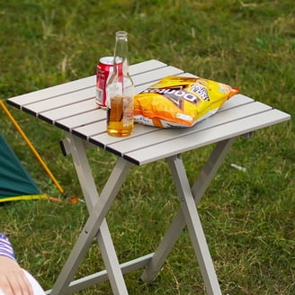 【未使用】Coleman Mini Aluminum Picnic Table Coleman, Camping Table, Compact Roll-Top Aluminum, Seats 4