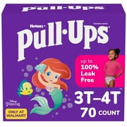 Pull-Ups Girls Potty Training Pants, 3T-4T (32-40 lbs), 70 Count (Select for More)