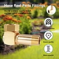 thumbnail image 6 of Hose Reel Replacement Parts, Garden Hose Adapter, Swivel Hose Reel Cart Connector, 4000 Brass Replacement Part Swivel Fittings, 6 of 7
