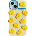thumbnail image 1 of Kawaii Phone Cases Apply to iPhone X/XS,Cute Cartoon Cheese Phone Case Unique Fun Cover Case 3D iPhone X/XS Case Soft Silicone Shockproof Cover for Wo, 1 of 4
