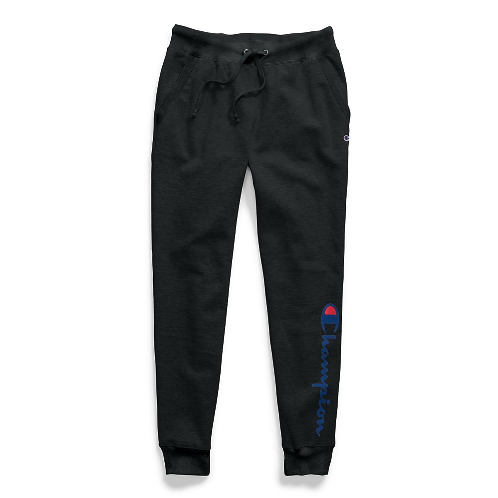 champion women's powerblend logo joggers