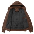 thumbnail image 5 of Men's Fit Relaxed Work Coat Fleece Lined Waterproof Workwear Winter Hooded Jacket with Multiple Pockets, 5 of 8