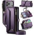 thumbnail image 1 of Case for iPhone 17 Pro, Crossbody Wallet Phone Case for iPhone 17 Pro with RFID Blocking Kickstand, Anti-Drop Wireless Charging Card Slots, PU Leather Shoulder Bag Clutch Adjustable Strap, 1 of 9