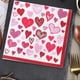 thumbnail image 4 of Valentine's Day Paper Napkins 40 Pack Heart Pattern Serviettes For Wedding Engagement Luncheon Cocktail Parties, 4 of 4