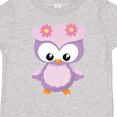 thumbnail image 4 of Inktastic Cute Pink and Purple Owl Girls Toddler T-Shirt, 4 of 5