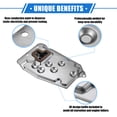 thumbnail image 3 of Transmission Oil Pan for Toyota Corolla 2008-2003 Durable Metal Silver Tone Transmission Drain Pan, 3 of 6
