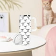 thumbnail image 6 of Black Bow Tumbler with Straw and Lid Cute Bow Knot Stainless Steel Travel Coffee Tumbler Cup with Handle for Coquette Party Home Office Supplies, 6 of 6