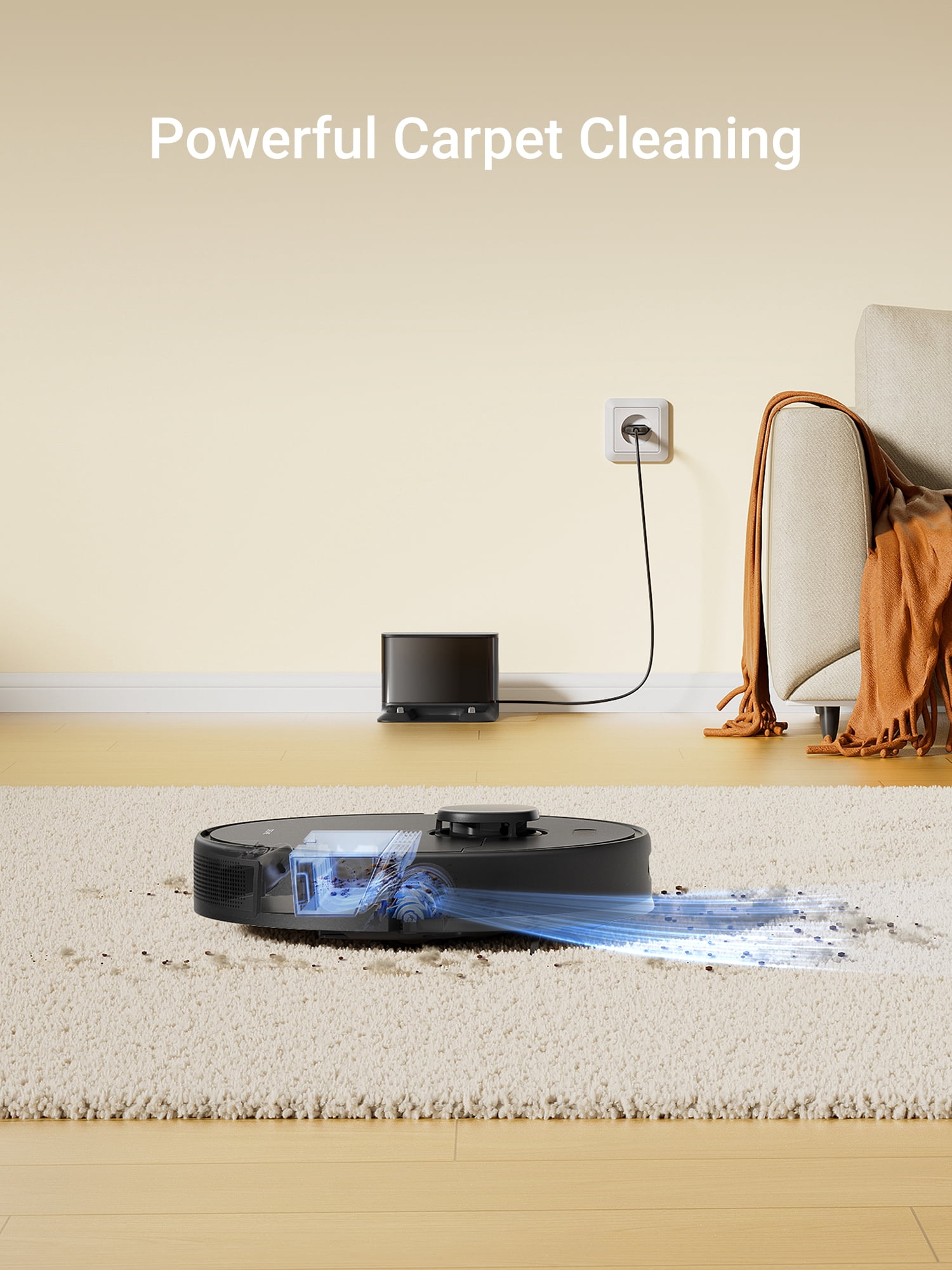 Dreame 2-in-1 Robot Vacuum and Mop, LDS Navigation, 6000Pa Strong Suction Power, 240mins Runtime,570 ml Dust Box, WiFi, APP, Voice Control, D9 Max Gen2