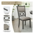 thumbnail image 3 of Signature Design by Ashley Wrenning Gray Dining Table and 4 Chairs - Set of 5, 3 of 8