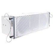 Sound Town ZETHUS Series Line Array Speaker System with Four White Compact 2 X 8-inch Line Array Speakers, White