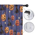 thumbnail image 4 of Blackout Kids Curtains,Magical Pumpkin Castle Halloween Pattern Childrens Insulated Curtains Set Of 2,Bedroom Essentials,Toddler Room Decor 42"x84", 4 of 5