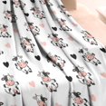 thumbnail image 3 of White Cow Heart Pattern Blanket,Comfortable Soft Flannel Throw Blanket,All Season,Warm Lightweight Blankets for Sofa Bed Couch Living Room Chair,30"x40", 3 of 4